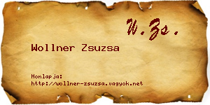 Wollner Zsuzsa névjegykártya